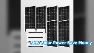 Sistema di energia solare da 5KW Risparmia denaro adesso