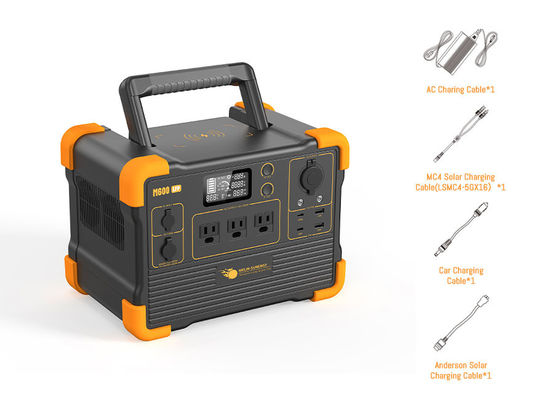 Buon prezzo AC/DC/USB Output LiFePO4 Batteria al litio Generatore solare 1200W Invertitore di onde sinusoidali pure in linea