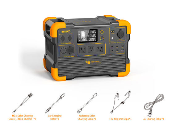 Generatore solare UPS da 2000W con display LCD in tempo reale, sorgenti di ingresso multiple e caricatore wireless per telefono