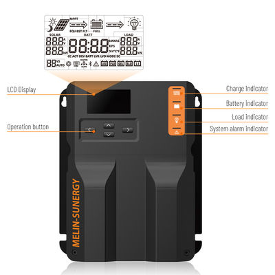 Buon prezzo Nero 40 Amp MPPT Manuale del regolatore di carica solare 12V 24V raffreddamento naturale in linea