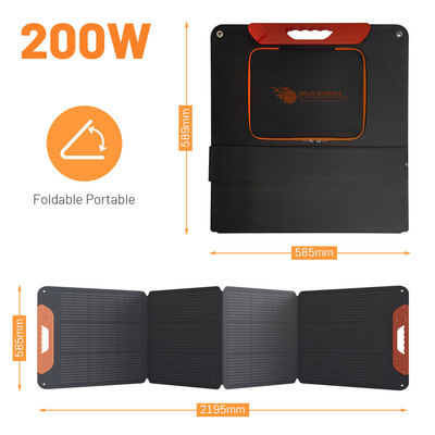 Buon prezzo 12V pannelli solari pieghevoli portatili 200W pannelli solari al silicio monocristallino IP65 in linea