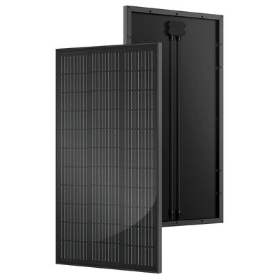130 Watt Whole Black Solid Solar Panel 20 Volt Premium Monocrystalline Solar Panels for RV Camper Marine Home Rooftop
