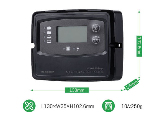 20A 12V 24V Smart PWM Digital Solar Charge Controller per pannelli solari Batteria LiFePO4