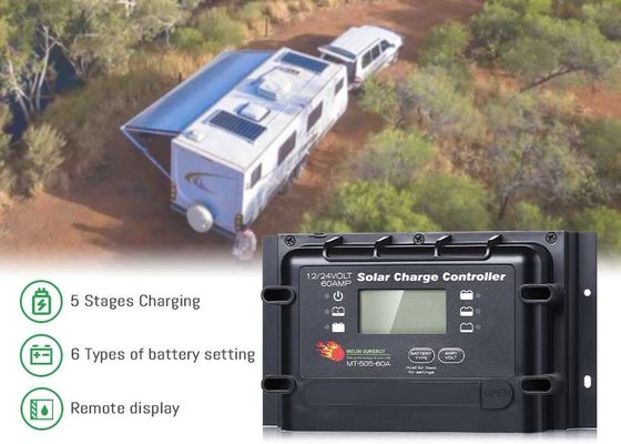 Controller di carica solare digitale 12V 24V PWM con BMS Wake Up