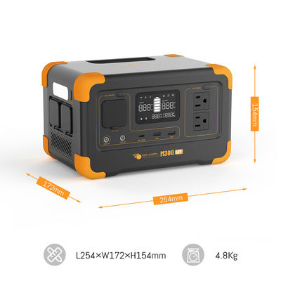 Alimentatore di emergenza solare con inverter da 300W, capacità di 288Wh e regolatore di carica MPPT