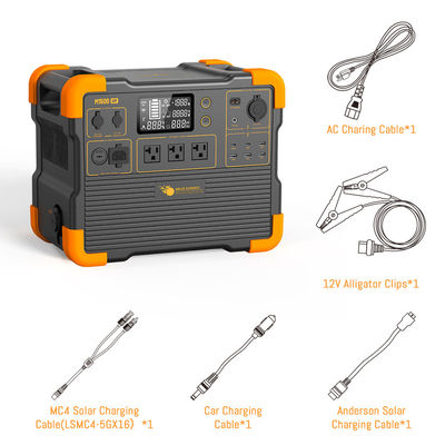 Generatore solare portatile leggero con batteria al litio, inverter a onda sinusoidale pura da 2200W e tempo di ricarica di 2 ore