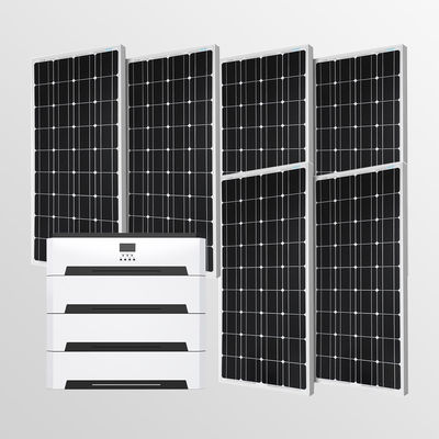 Sistema di accumulo di energia solare da 5 kW 230V con batteria da 100Ah per un'efficiente alimentazione domestica
