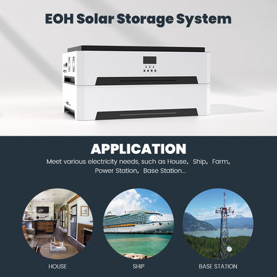 Home LiFePO4 Batteria Sistema di stoccaggio dell'energia solare con inverter di onde sinusoide puro da 10KW e 6000 riciclaggi
