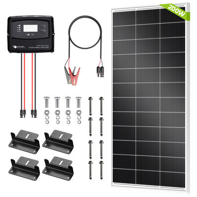 Buon prezzo Kit pannelli solari RV da 200W portatili per camper fuoristrada, sistema solare per case mobili e avventure all'aperto in linea
